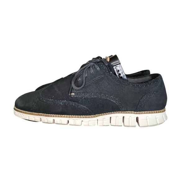 Cole Haan Other - Cole Haan Mens 12M Zerogrand Black Suede Wingtip Oxford C22746